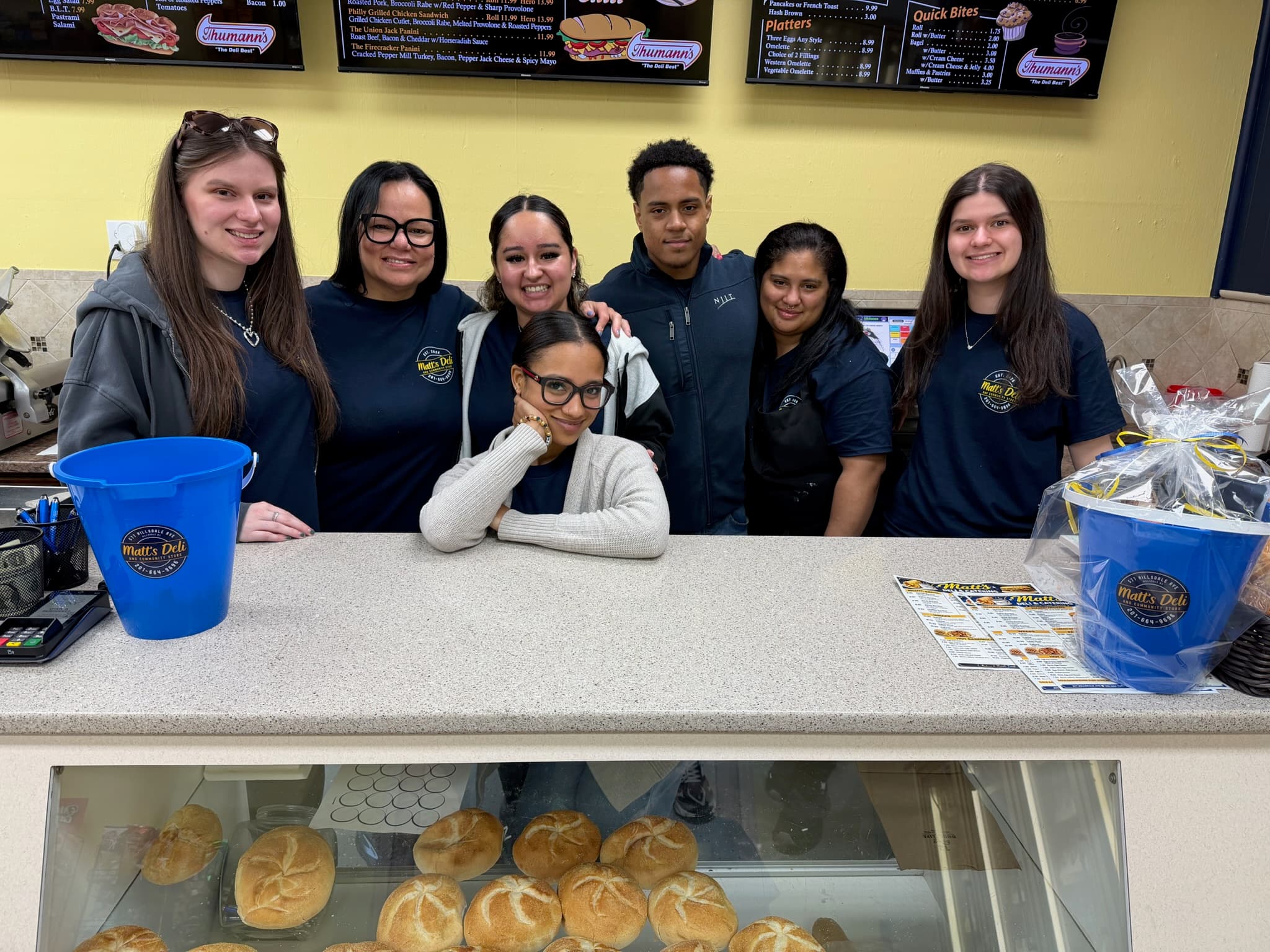 The Matt's Deli team behind the counter