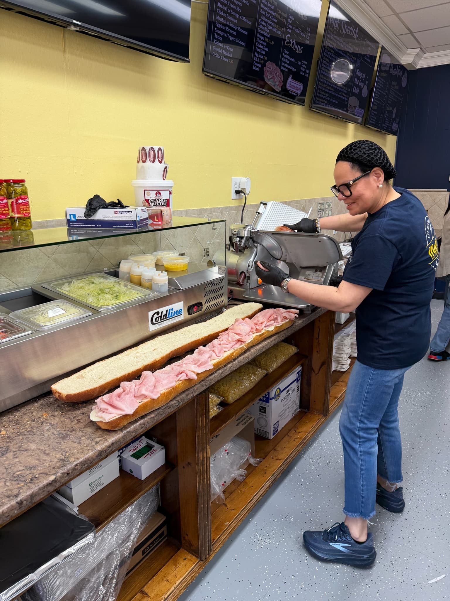 Making fresh sandwiches to order